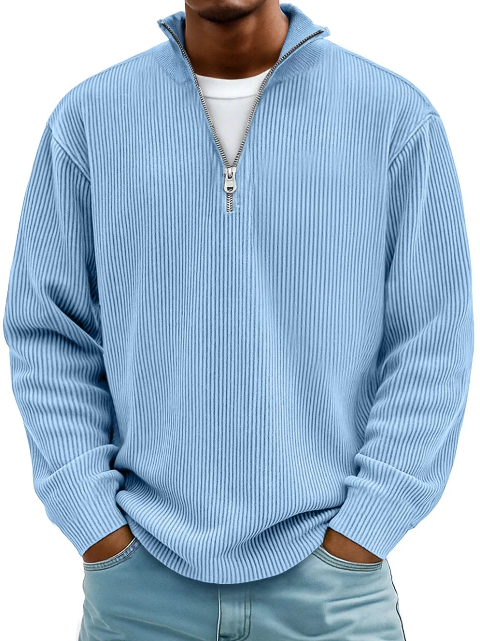 Michelle Moore | Trendy Half-Zip Sweater