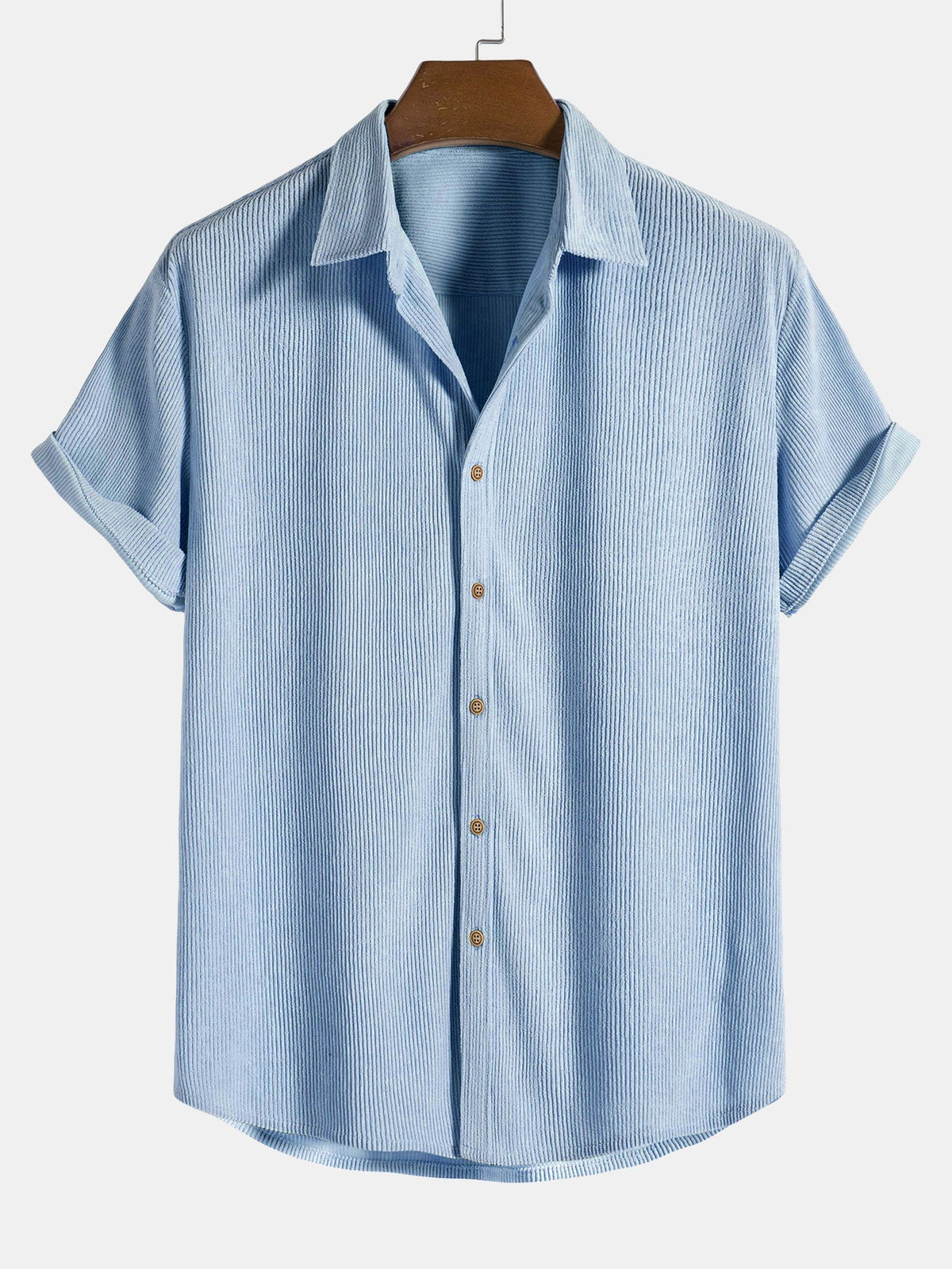 Michelle Moore | Short-Sleeve Corduroy Shirt & Shorts Set