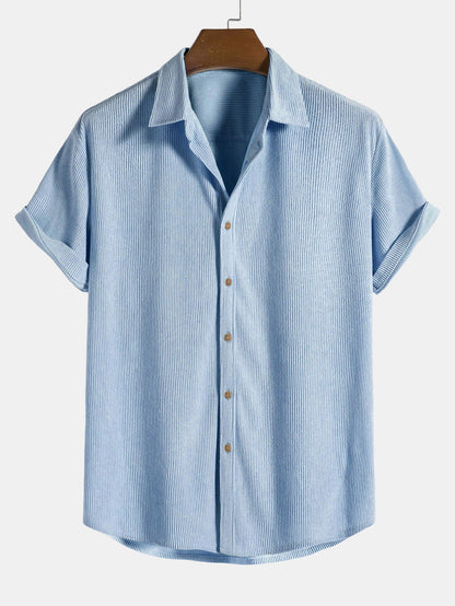 Michelle Moore | Short-Sleeve Corduroy Shirt & Shorts Set