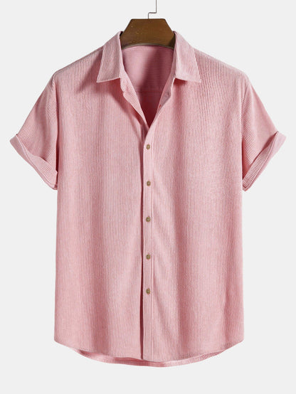 Michelle Moore | Short-Sleeve Corduroy Shirt & Shorts Set