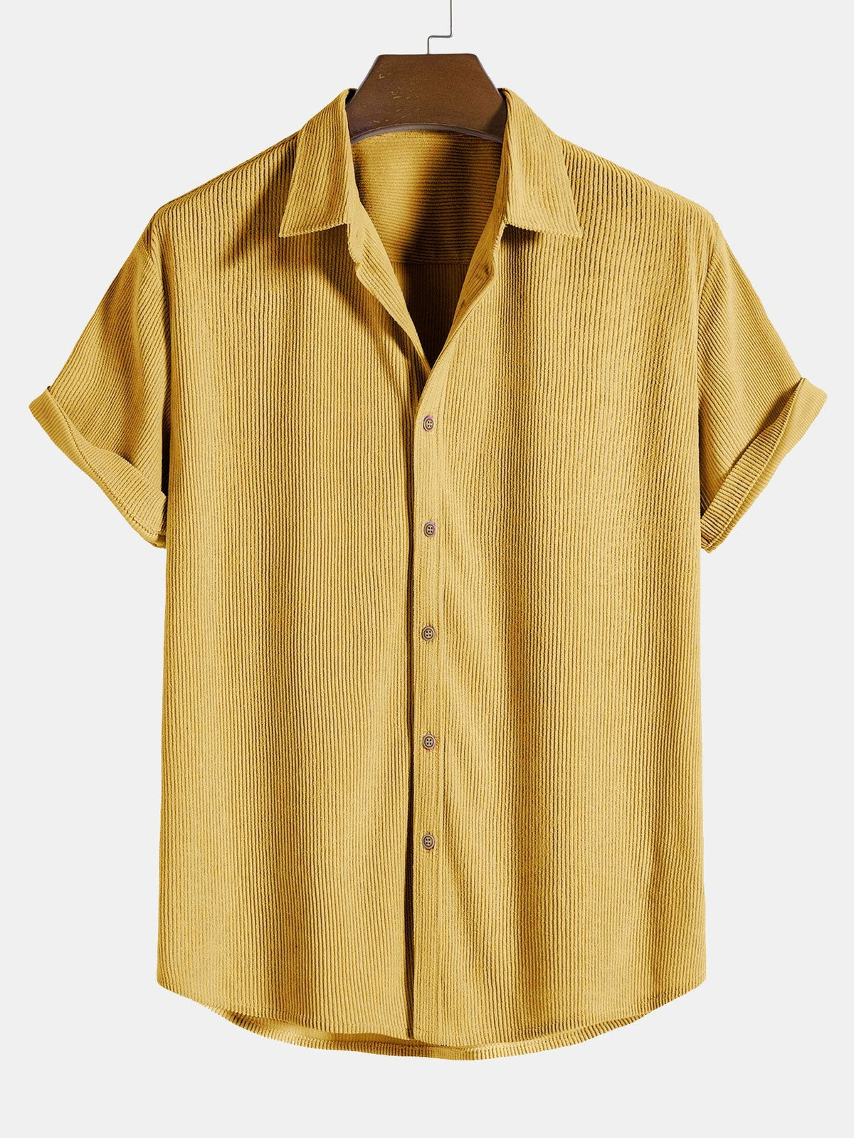 Michelle Moore | Short-Sleeve Corduroy Shirt & Shorts Set