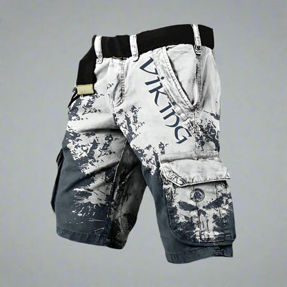 Michelle Moore | Viking-Print Cargo Shorts