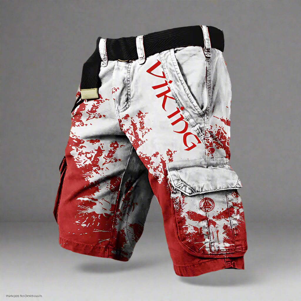 Michelle Moore | Viking-Print Cargo Shorts