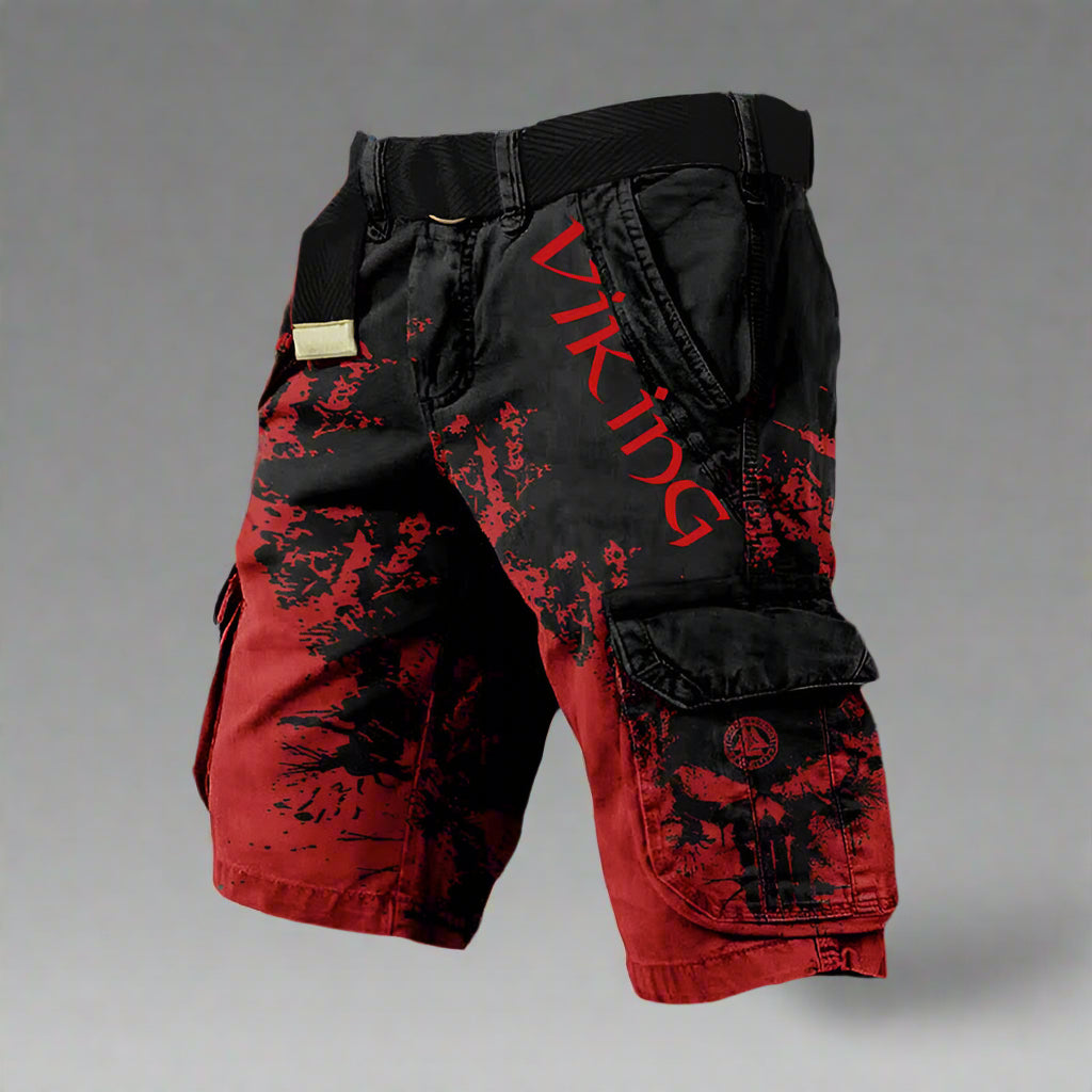 Michelle Moore | Viking-Print Cargo Shorts