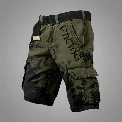 Michelle Moore | Viking-Print Cargo Shorts