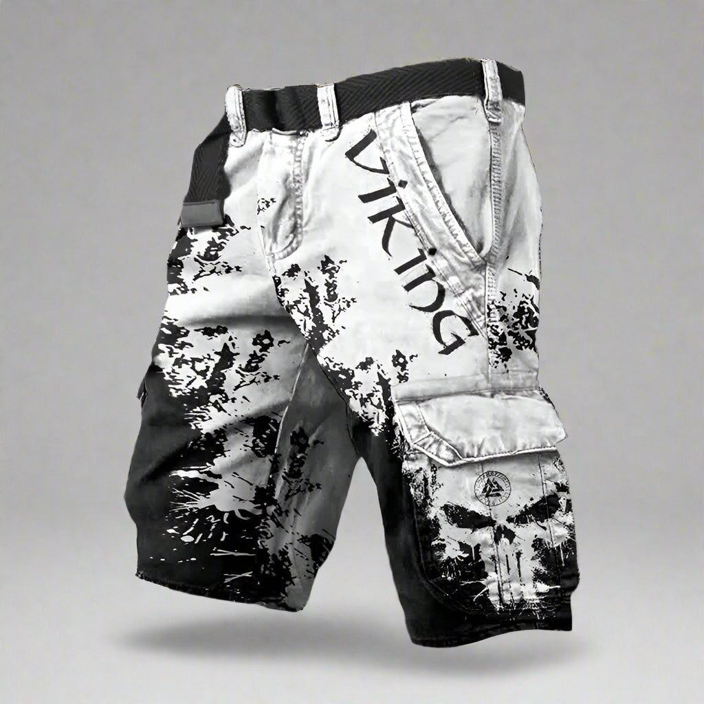 Michelle Moore | Viking-Print Cargo Shorts