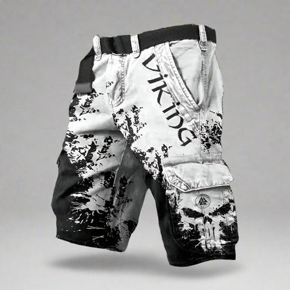 Michelle Moore | Viking-Print Cargo Shorts