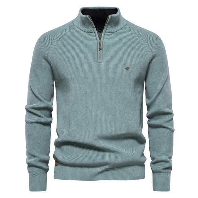 Michelle Moore | Knit Zip-Up Sweater