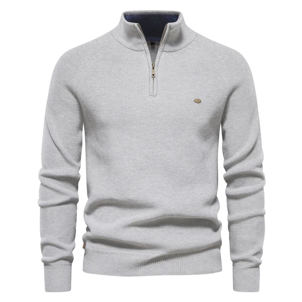 Michelle Moore | Knit Zip-Up Sweater