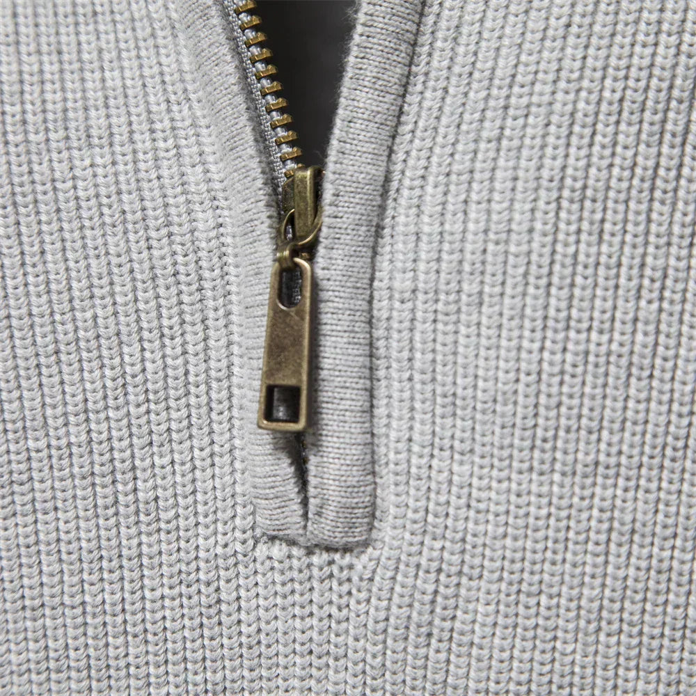 Michelle Moore | Knit Zip-Up Sweater
