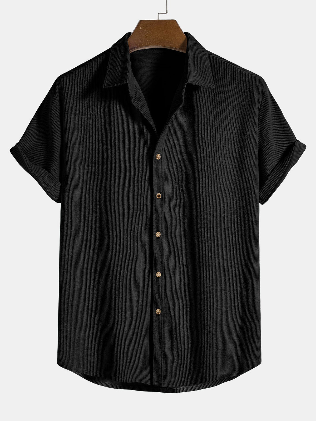 Michelle Moore | Short-Sleeve Corduroy Shirt & Shorts Set