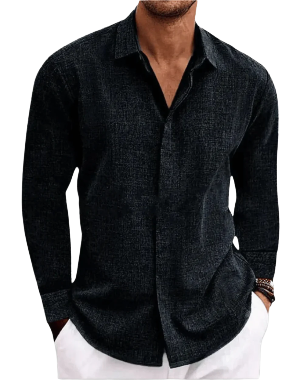 Michelle Moore | Casual Linen-Blend Shirt