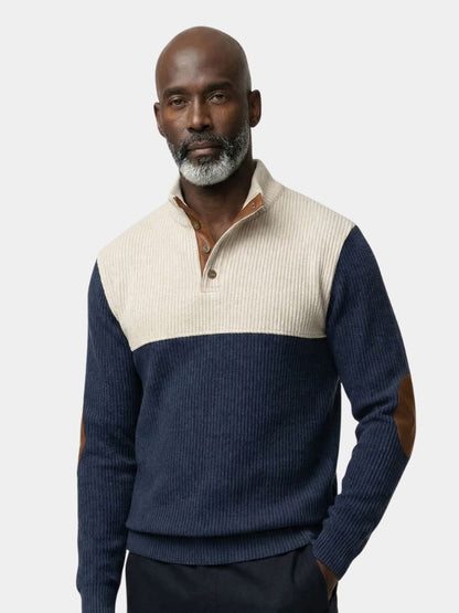 Michelle Moore | Retro Corduroy High-Neck Pullover