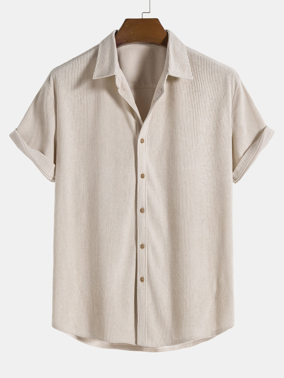 Michelle Moore | Short-Sleeve Corduroy Shirt & Shorts Set