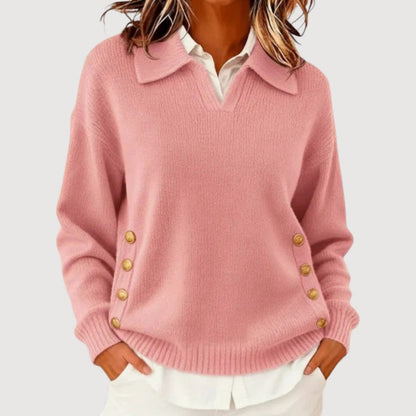 AIRA – BUTTON DETAIL SWEATER