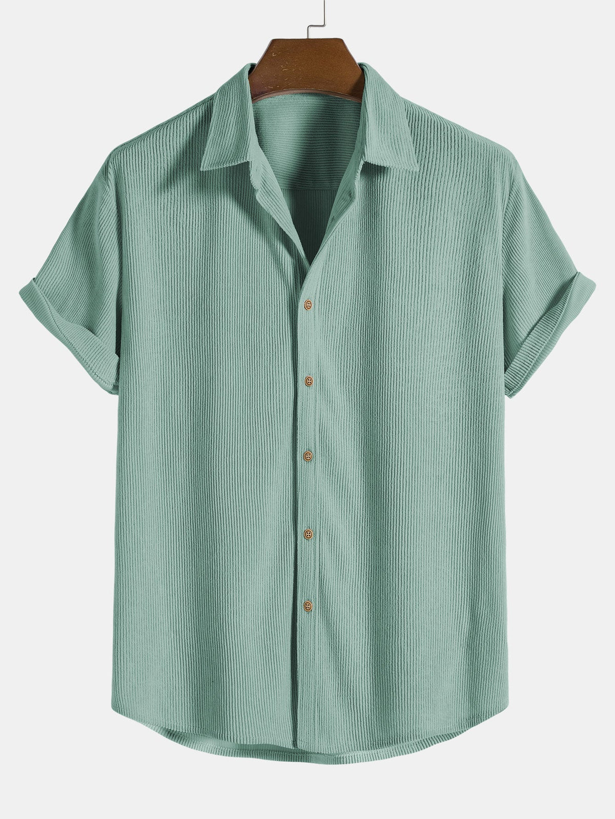 Michelle Moore | Short-Sleeve Corduroy Shirt & Shorts Set