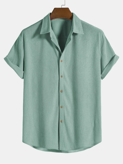 Michelle Moore | Short-Sleeve Corduroy Shirt & Shorts Set