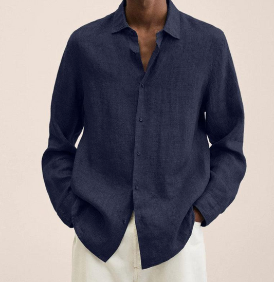 Michelle Moore | Classic Men's Linen Shirt