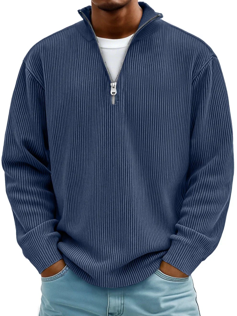 Michelle Moore | Trendy Half-Zip Sweater