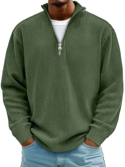 Michelle Moore | Trendy Half-Zip Sweater