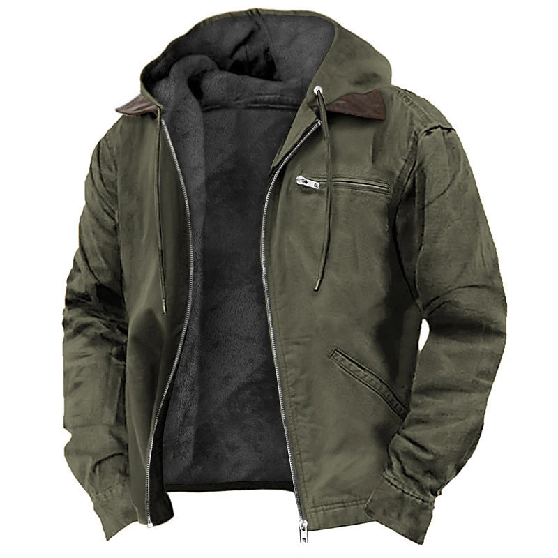 Michelle Moore | Fleece-Lined Hooded Zip Jacket