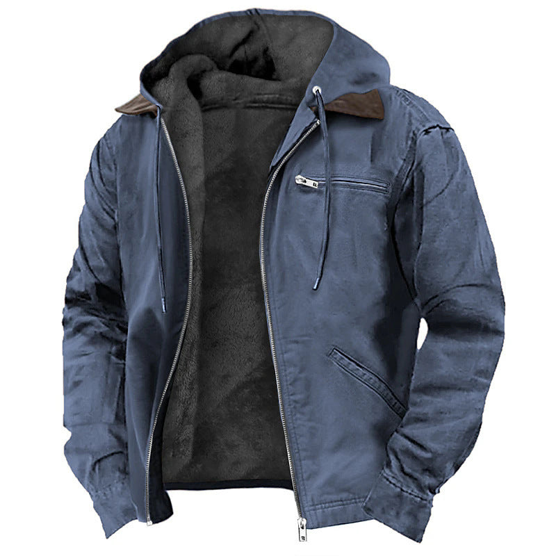 Michelle Moore | Fleece-Lined Hooded Zip Jacket