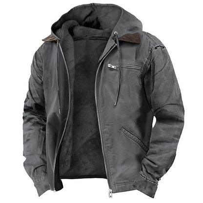 Michelle Moore | Fleece-Lined Hooded Zip Jacket