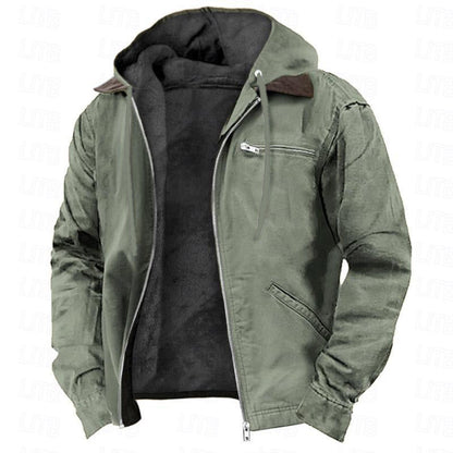 Michelle Moore | Fleece-Lined Hooded Zip Jacket