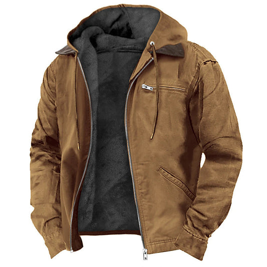 Michelle Moore | Fleece-Lined Hooded Zip Jacket