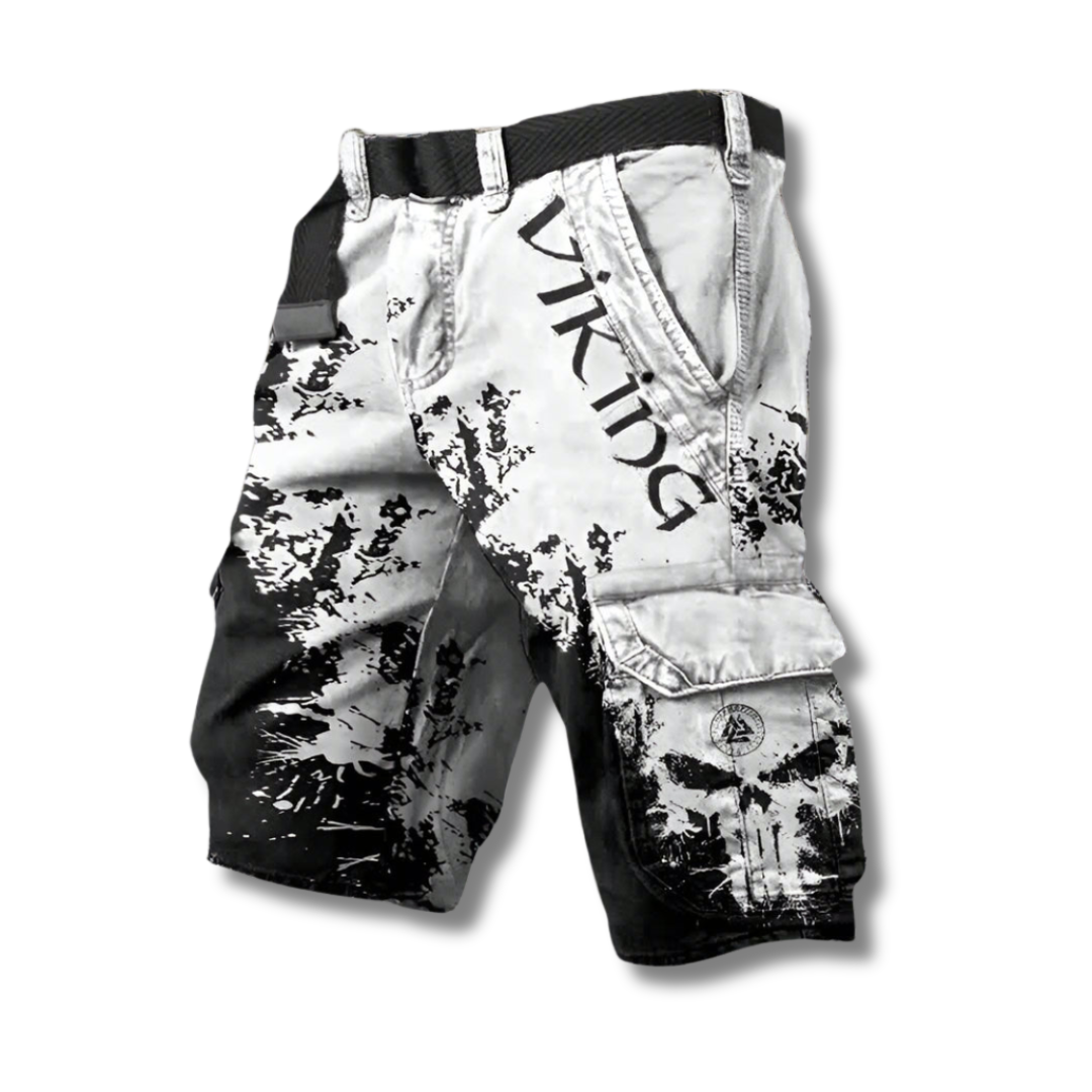 Michelle Moore | Viking-Print Cargo Shorts