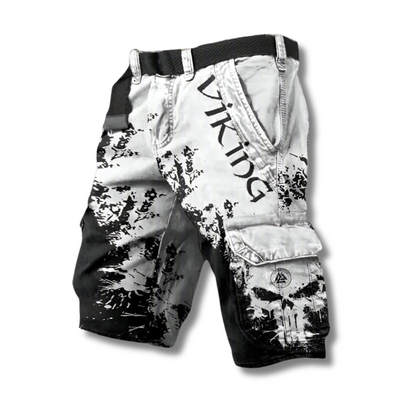 Michelle Moore | Viking-Print Cargo Shorts