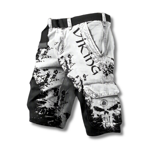 Michelle Moore | Viking-Print Cargo Shorts