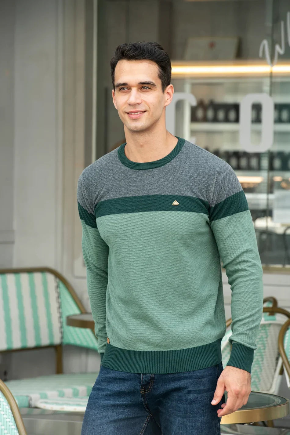 Michelle Moore | Refined Men's Cotton Sweater