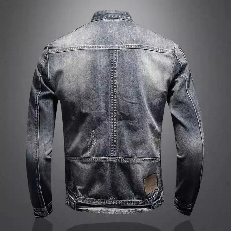 Michelle Moore | Relaxed Biker Denim Jacket