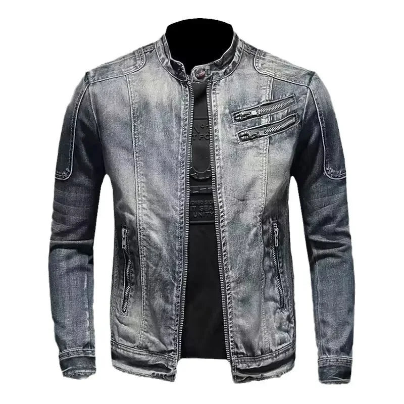Michelle Moore | Relaxed Biker Denim Jacket
