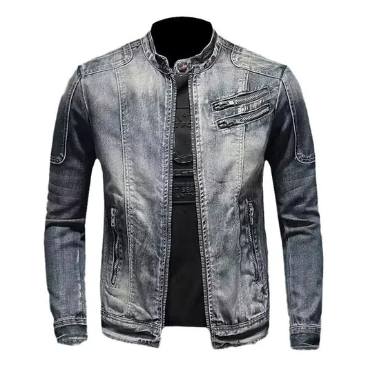 Michelle Moore | Relaxed Biker Denim Jacket