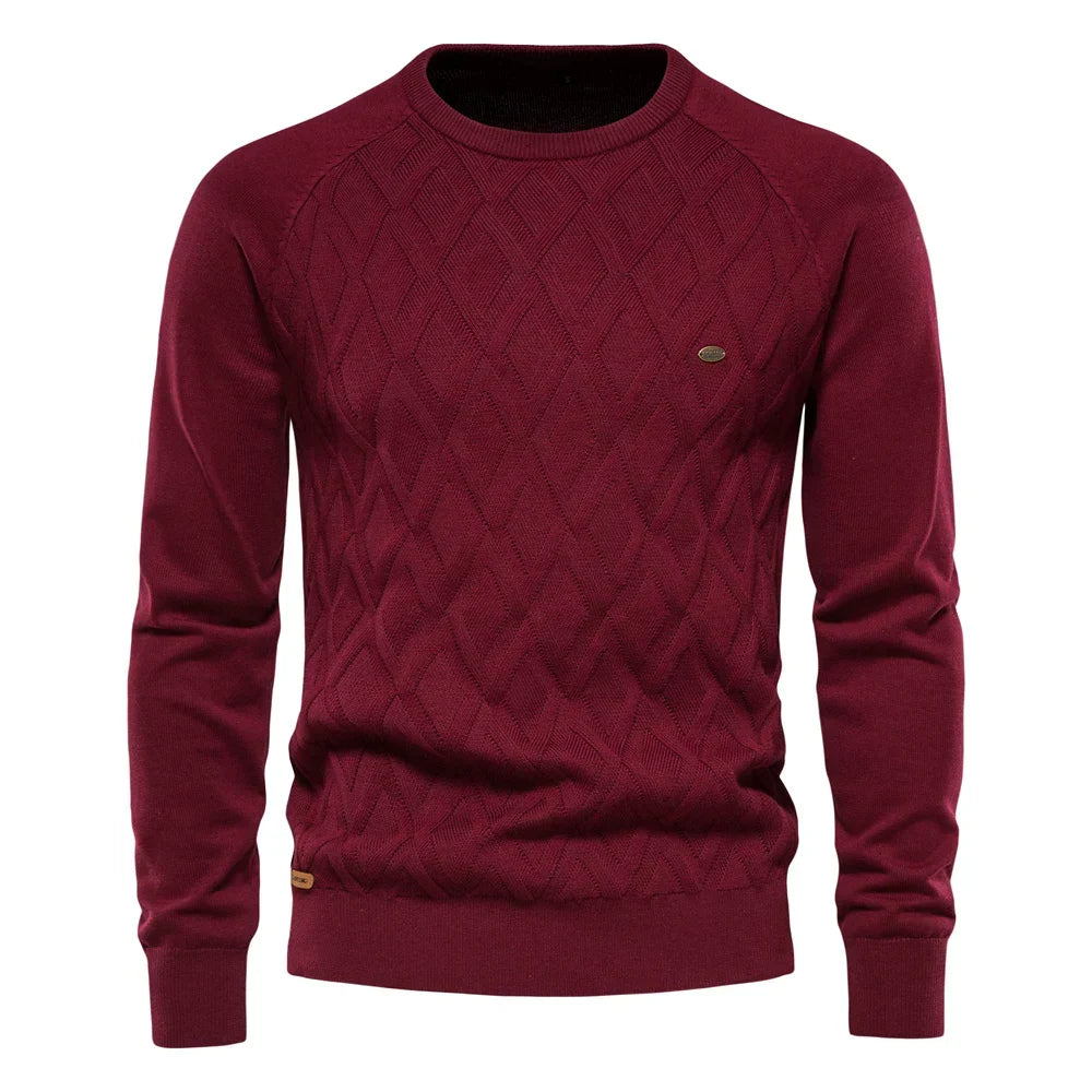 Michelle Moore | Men's Check-Pattern Sweater