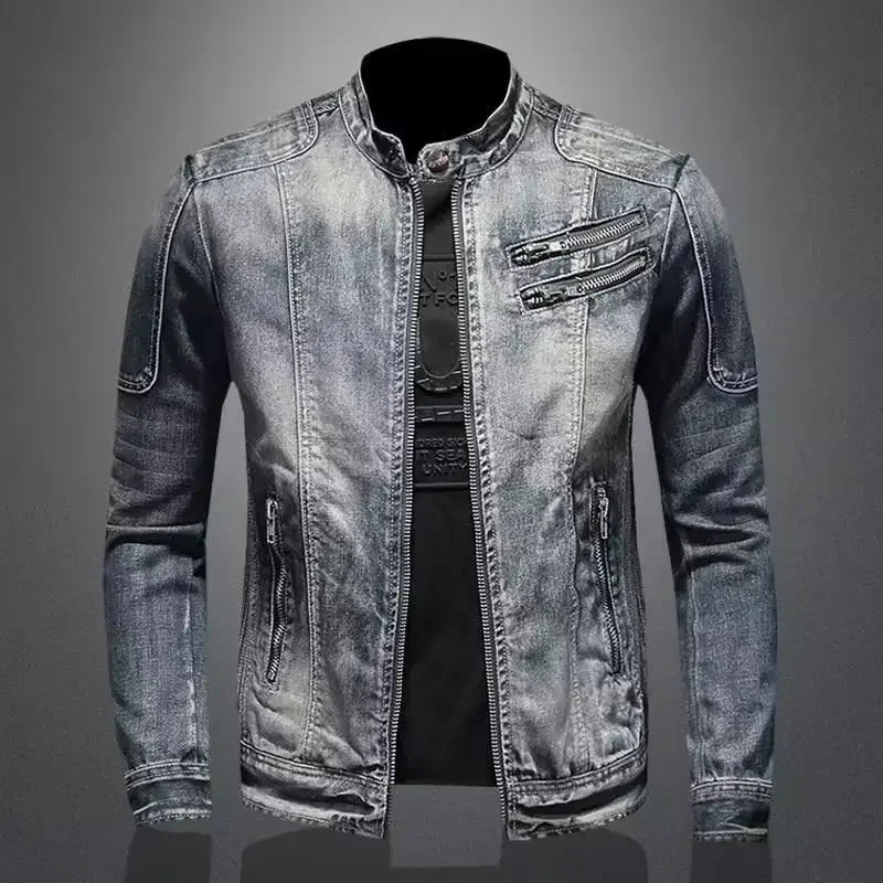 Michelle Moore | Relaxed Biker Denim Jacket