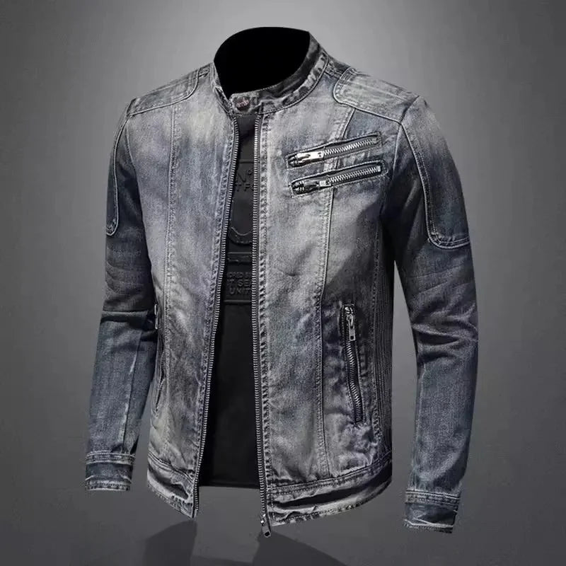 Michelle Moore | Relaxed Biker Denim Jacket