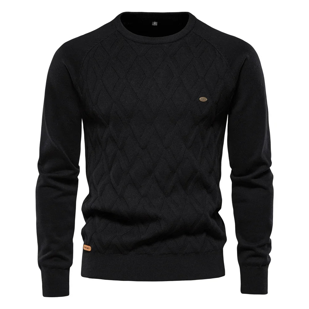 Michelle Moore | Men's Check-Pattern Sweater