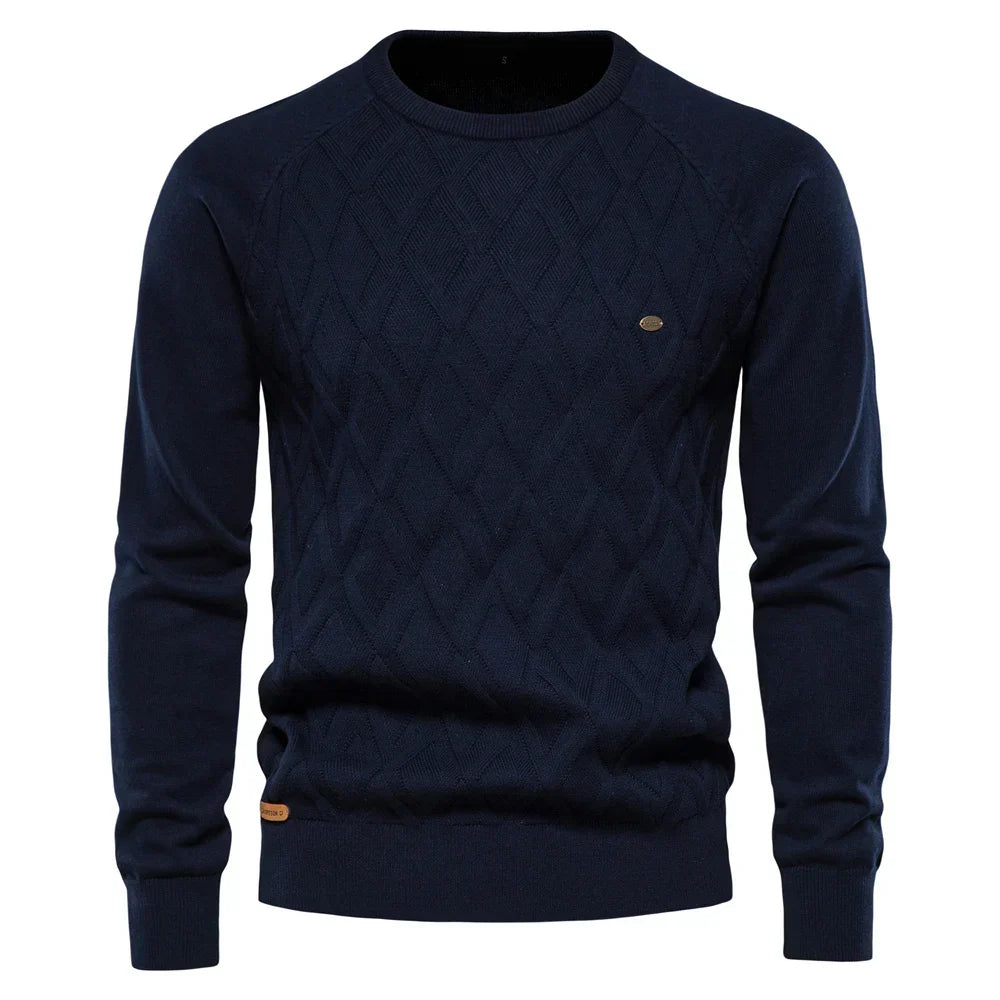Michelle Moore | Men's Check-Pattern Sweater