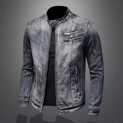 Michelle Moore | Relaxed Biker Denim Jacket