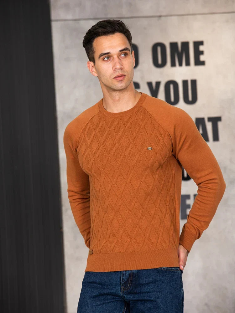 Michelle Moore | Men's Check-Pattern Sweater
