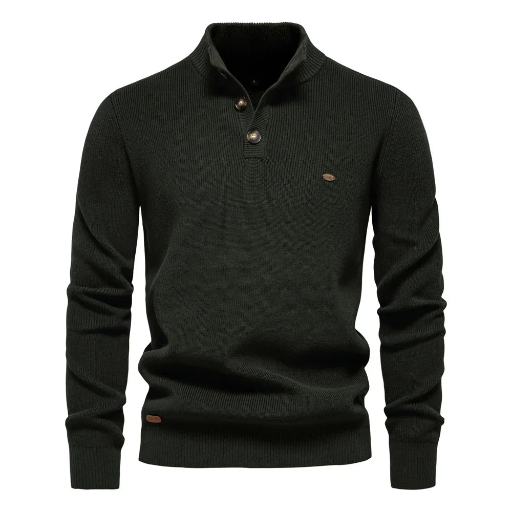 Michelle Moore | Men's Button-Detail Sweater