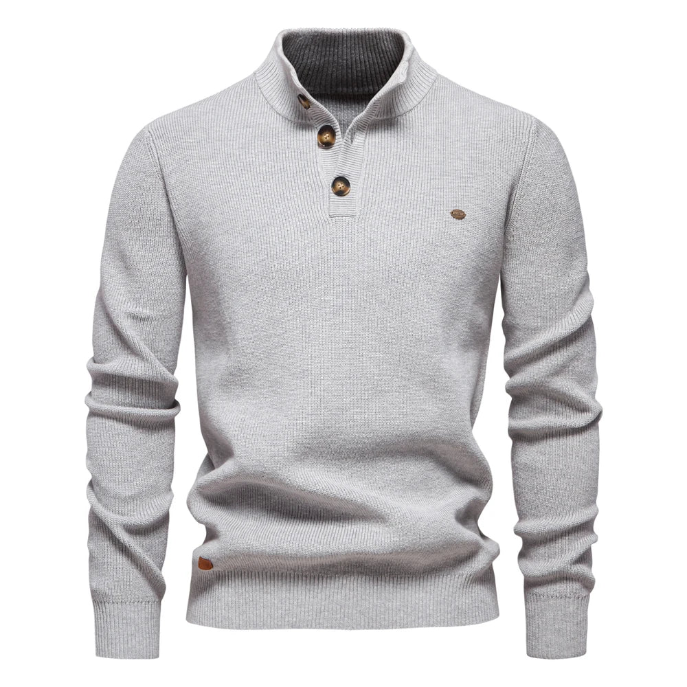 Michelle Moore | Men's Button-Detail Sweater