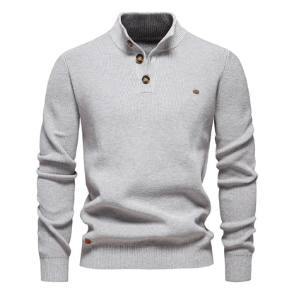 Michelle Moore | Men's Button-Detail Sweater