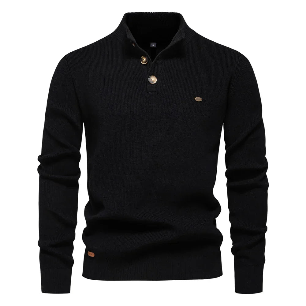 Michelle Moore | Men's Button-Detail Sweater