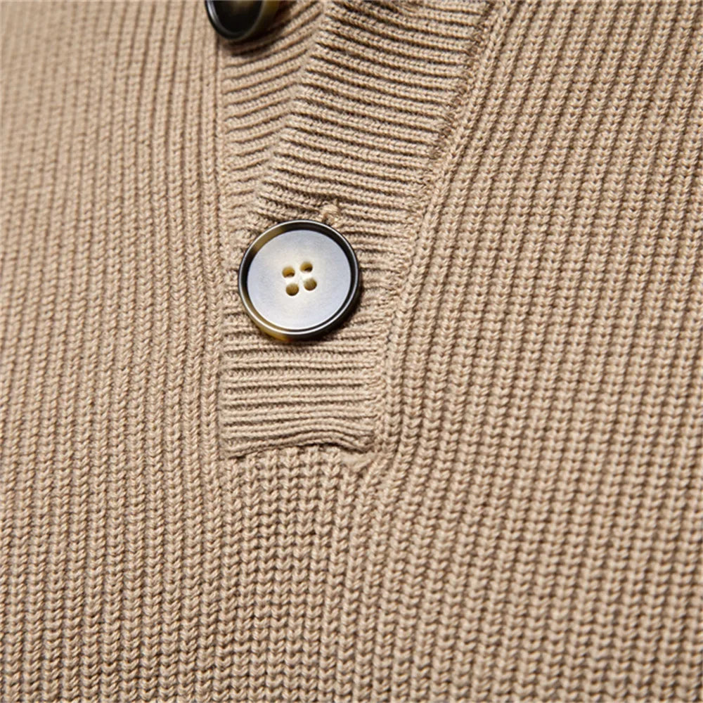 Michelle Moore | Men's Button-Detail Sweater
