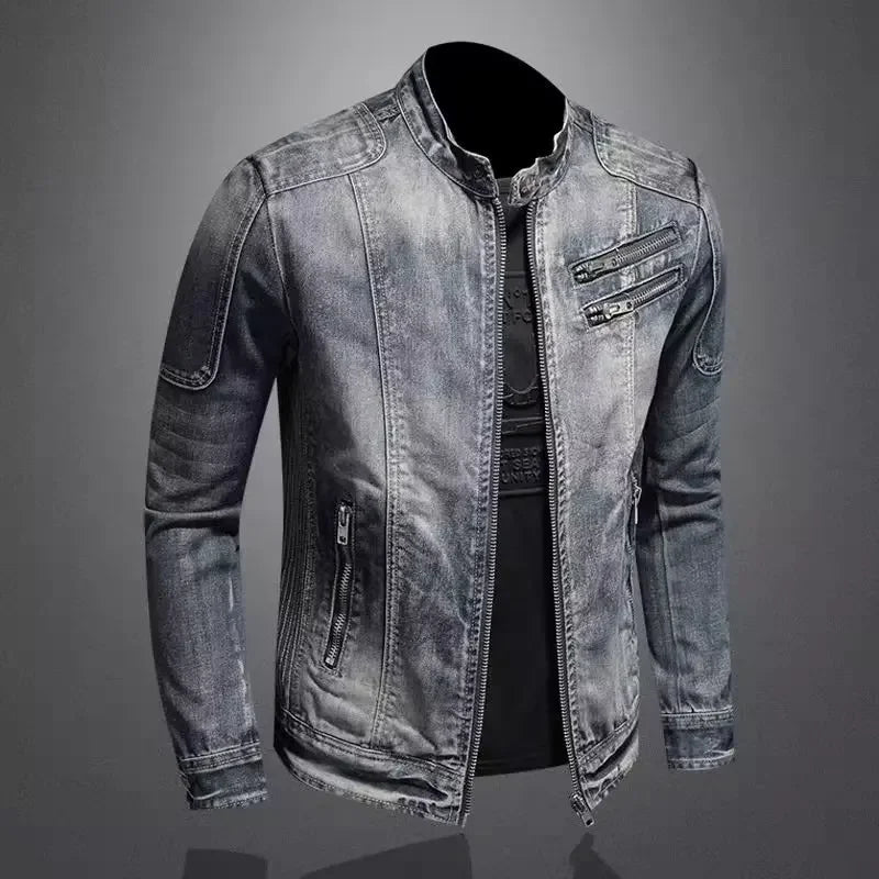 Michelle Moore | Relaxed Biker Denim Jacket