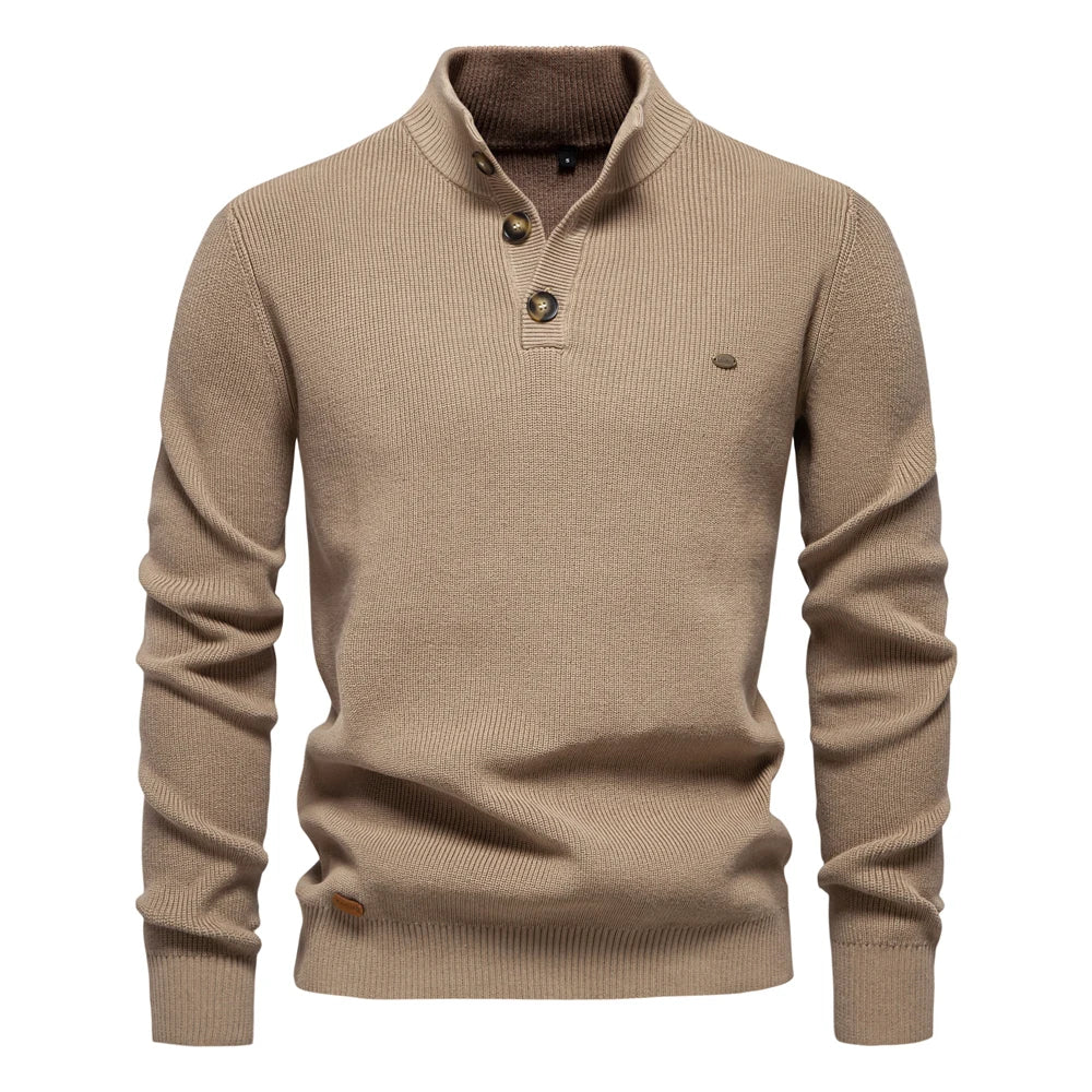 Michelle Moore | Men's Button-Detail Sweater